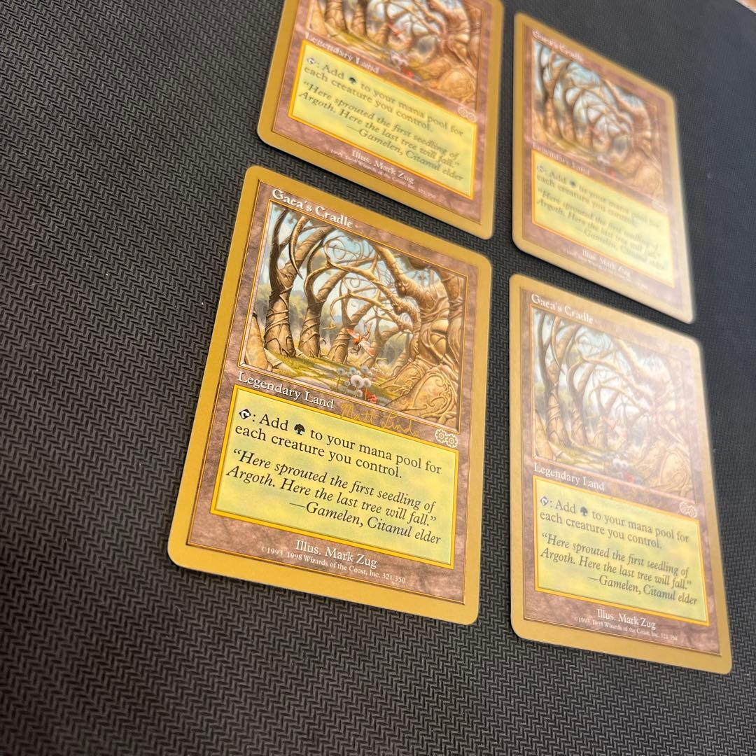 mtg ガイアの揺籃の地 Gaea's Cradle 金枠 4枚セット