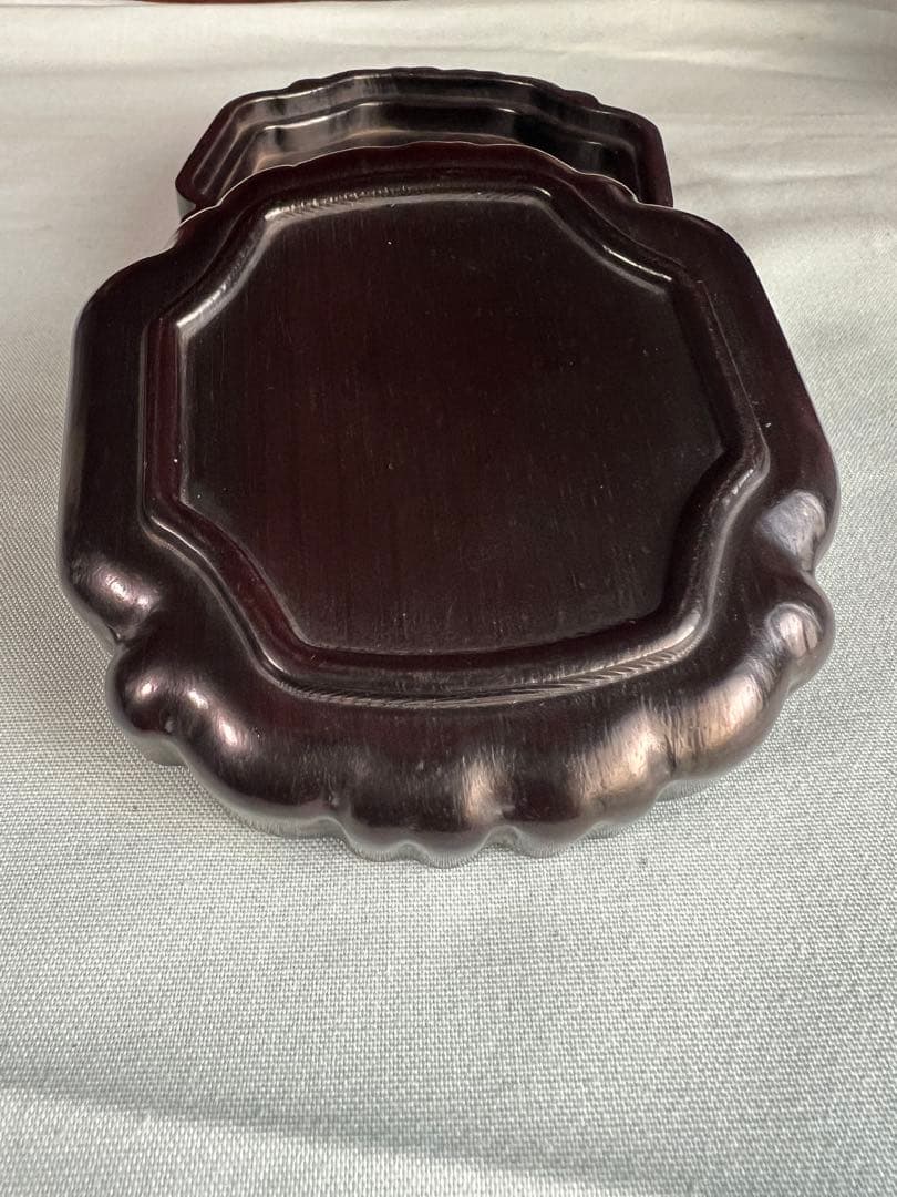 紫檀 唐木彫刻 中国古美術 香合