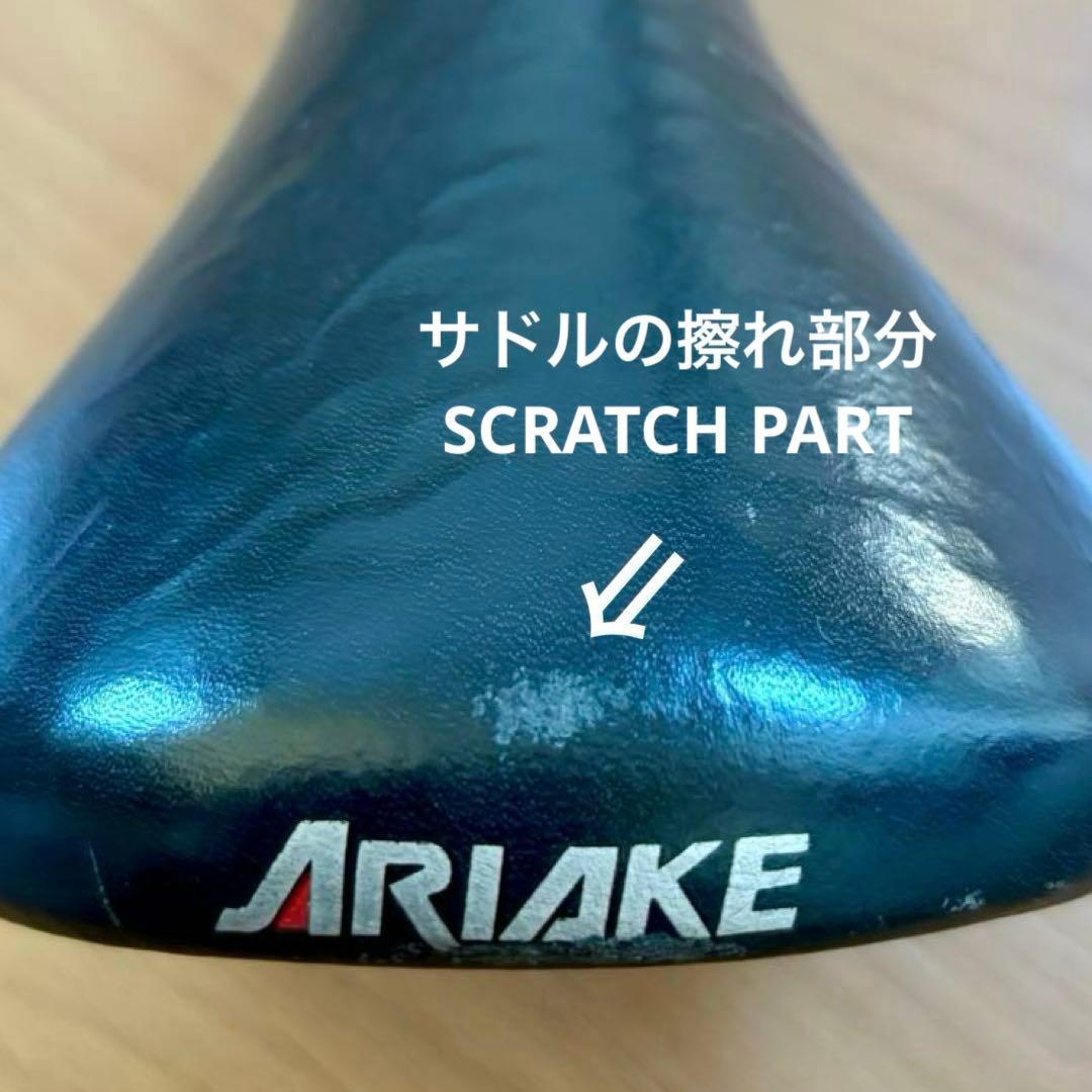 希少 アリアケジャガー２チャンピオン ピスト NJS刻印入りサドル 黒