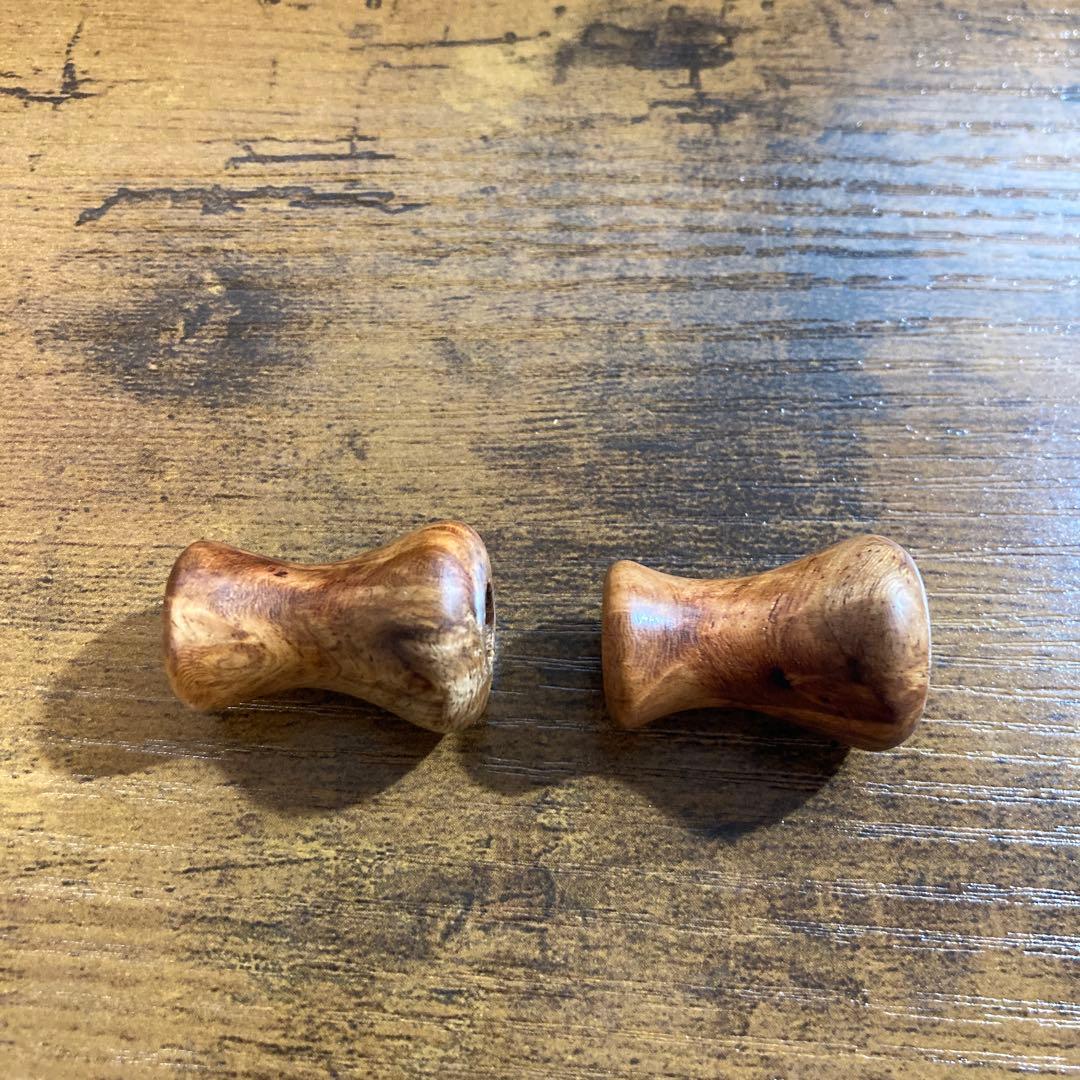 花梨瘤　ハンドルノブ（アベイル　ピュアハンドルS用）　ノブキャップセット