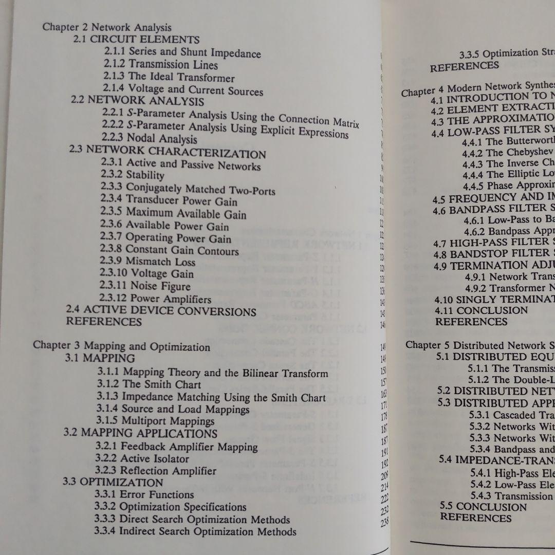 洋書 Microwave and RF Circuits Analysis
