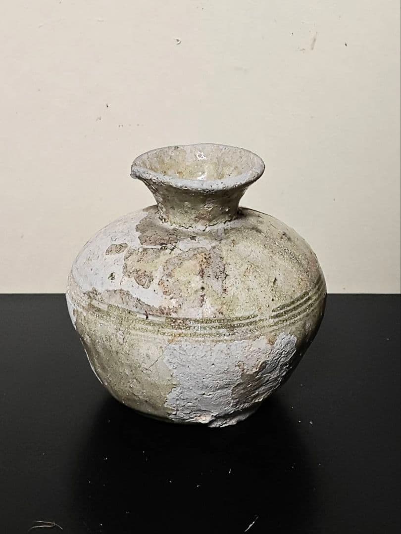 古瀬戸小壺　小瓶子　雀口　鎌倉時代　古美術　花呼ぶ器　稀少