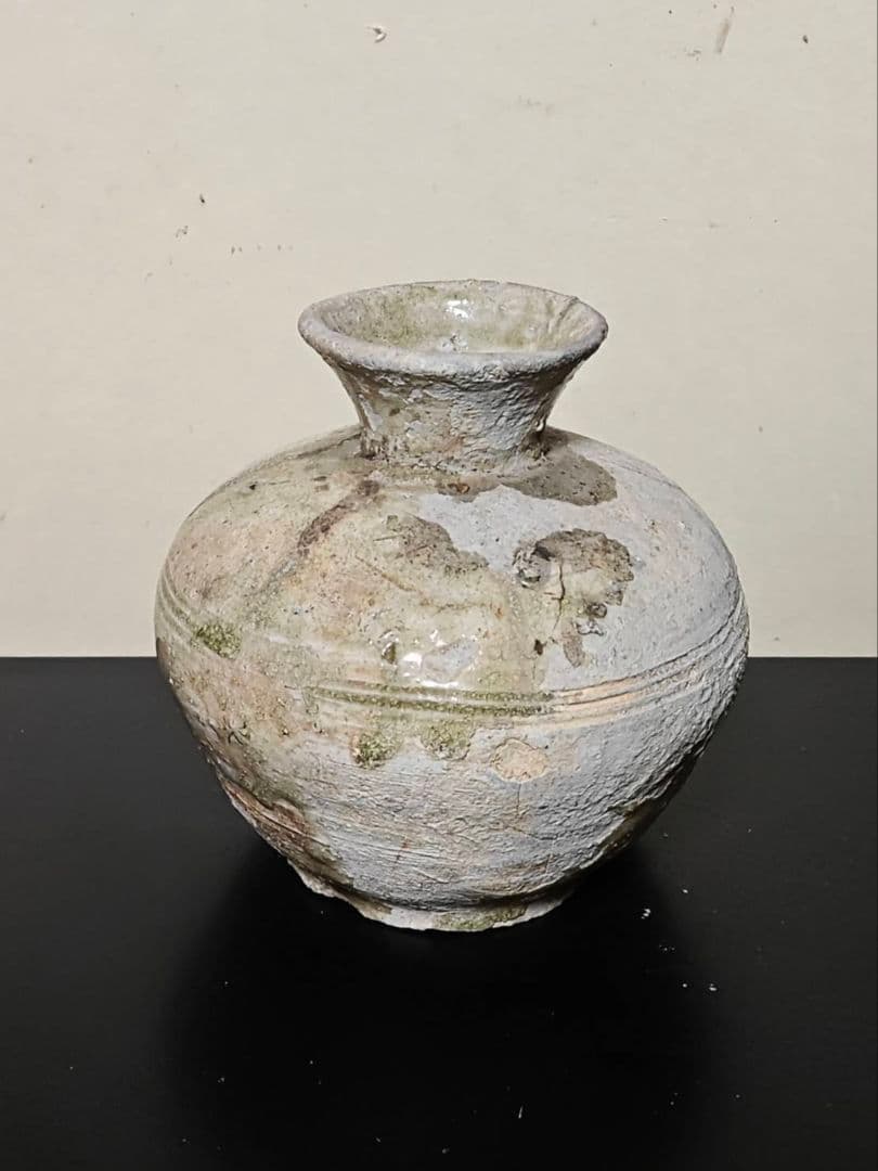 古瀬戸小壺　小瓶子　雀口　鎌倉時代　古美術　花呼ぶ器　稀少