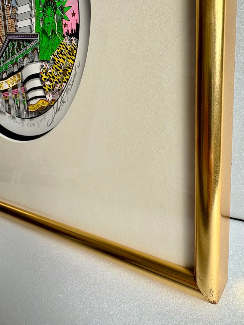 【極美品・COA付】チャールズ・ファジーノ「Around New York」