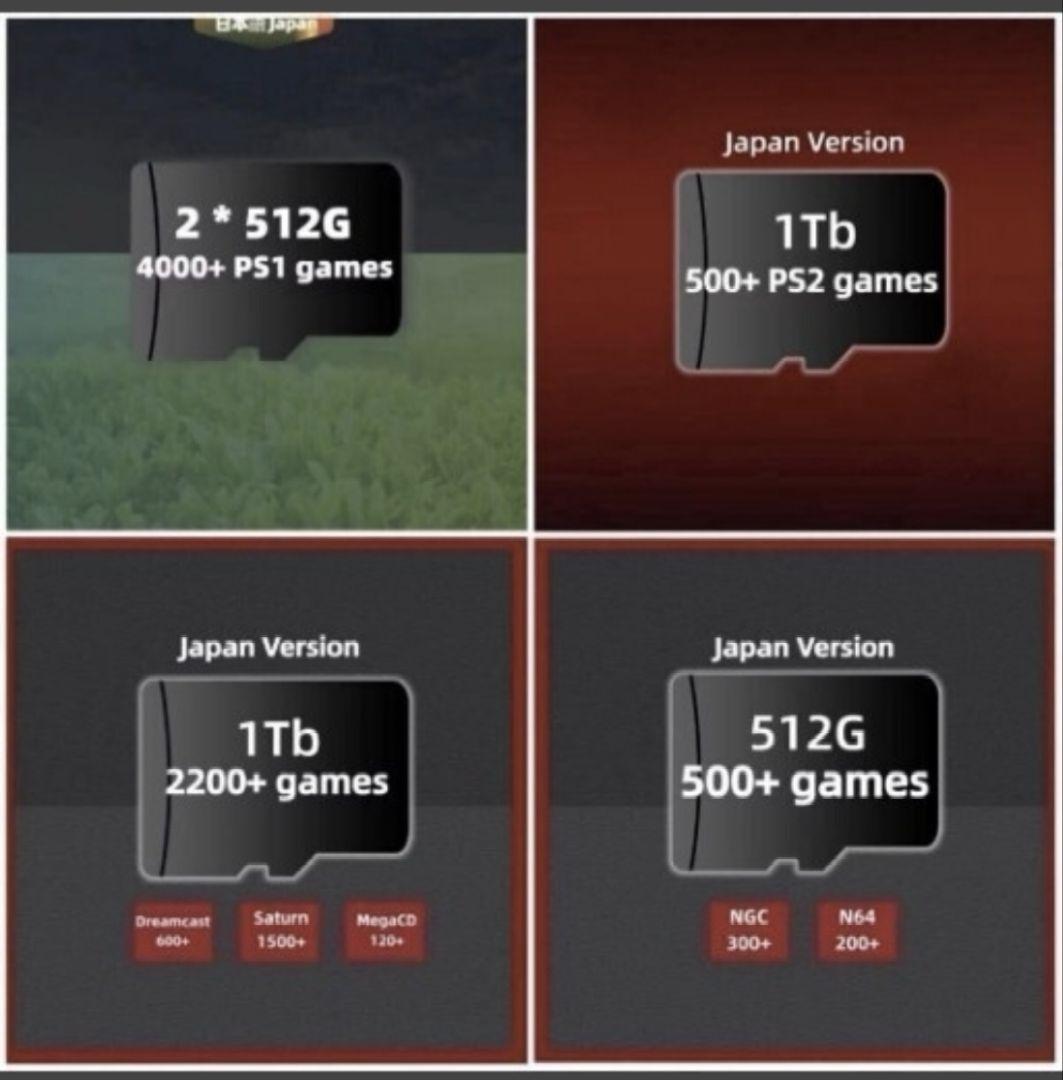 超特価Anbernic RG556 日本語 ハンドヘルドゲーム外付けHDD8TB