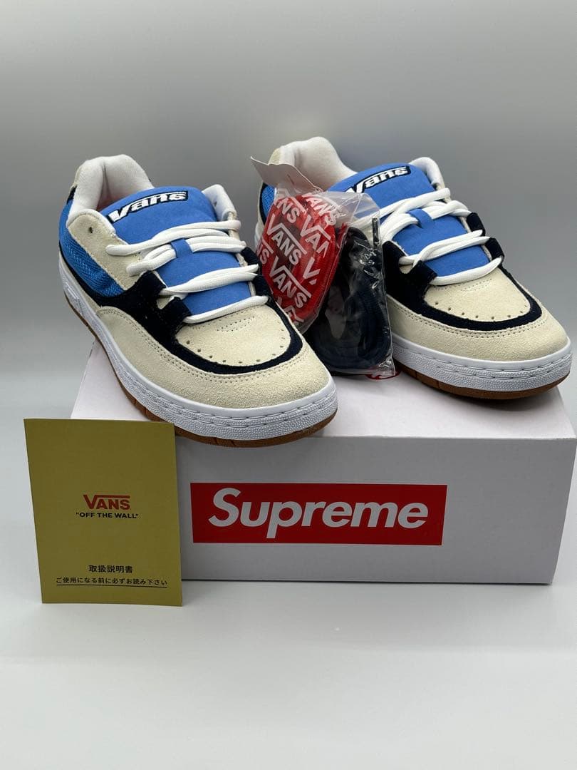 Supreme × Vans Speed \"Blue\" 27cm