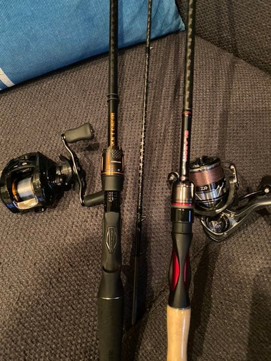 バス釣り　セット　スピニング　ベイト　ルアー　タモ　初心者　ダイワ