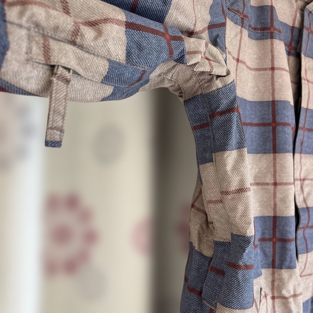 BURTON スノーボードジャケット ベージュ/青/赤チェック