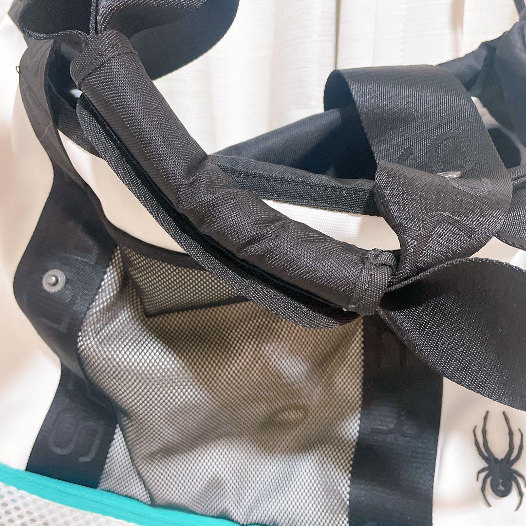 【美品】SPYDER スパイダー トートバッグ ホワイト ゴルフ スポーツバッグ