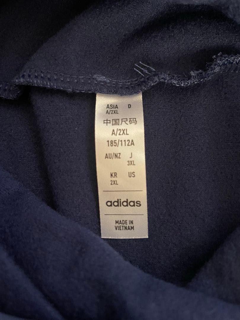 adidasアディダス JFA日本代表 フード付きジャージ ネイビー3XLサイズ