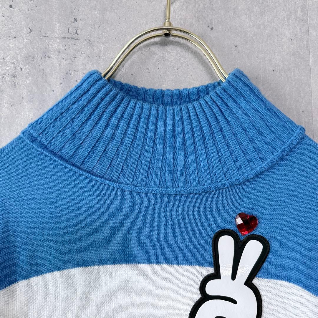 アルチビオ archivio ハイネックセーター ニット カシミア混 ブルー M