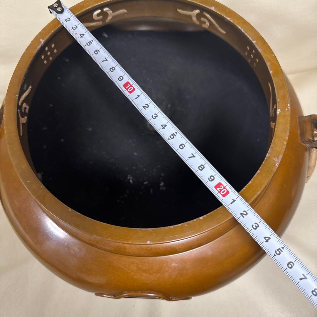 唐銅 鬼面風炉 鋳物 茶道 伝統工芸品