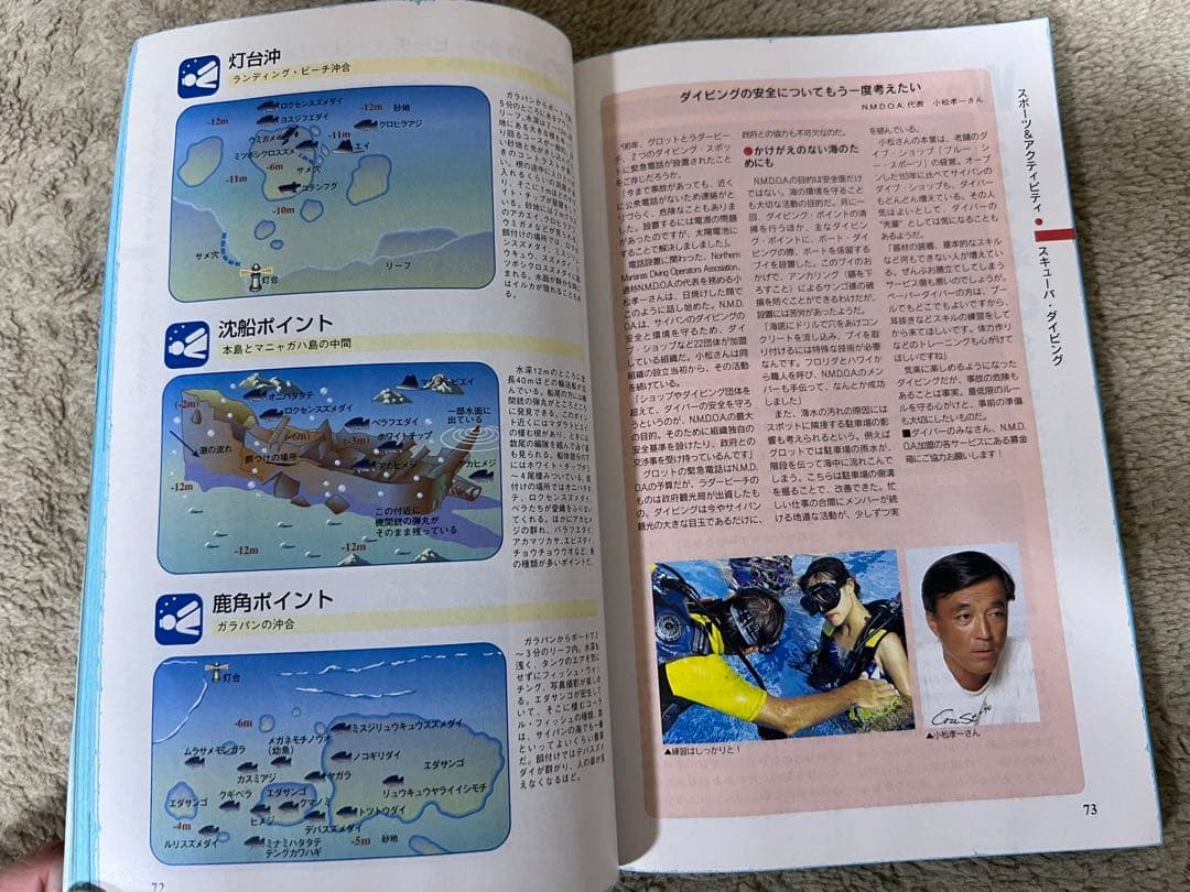 地球の歩き方　サイパン　ロタ　テニアン　1999-2000年　ダイビング　ロタ島