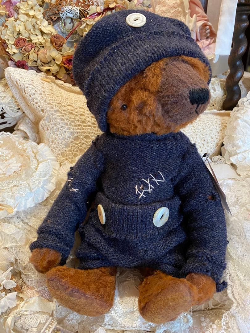 海外作家ベア　Jamie Bear テディベア　ヴィンテージ風❤️