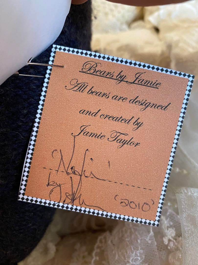 海外作家ベア　Jamie Bear テディベア　ヴィンテージ風❤️