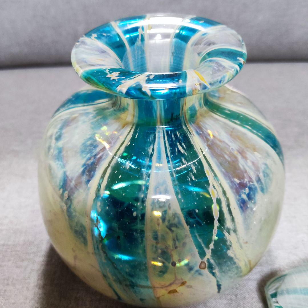 マルタガラス　イムディーナ ガラス 瓶 マルタガラス　Mdina Glass