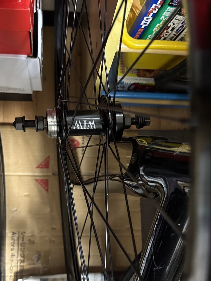 値下げ可能　ピストバイク　シングルスピード　ブラック ホイール前後セット