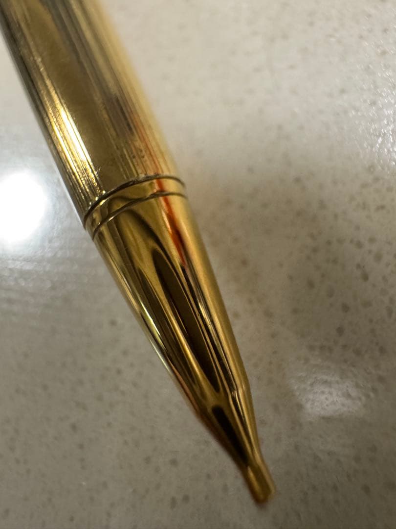 未使用　パイロット PILOT 金張 k14R ゴールド ノック式シャープペン