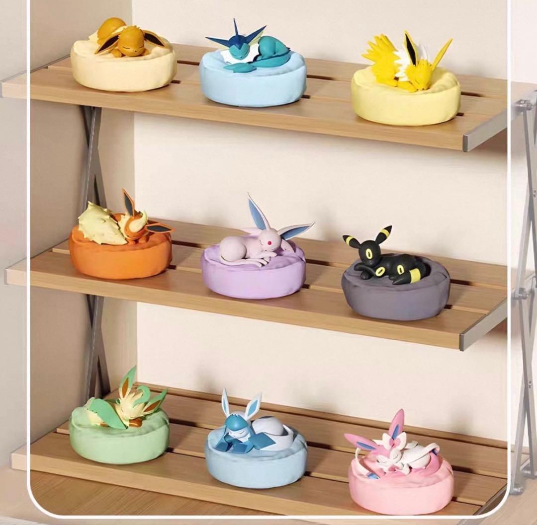 新品未開封品 ポケモン公式 ブイズ すやすやフィギュア 9種コンプリートセット