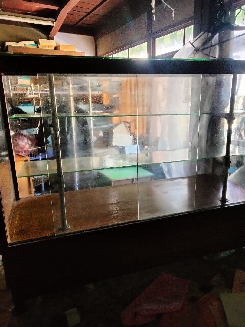 昭和レトロ文楽足袋木製ショーケース