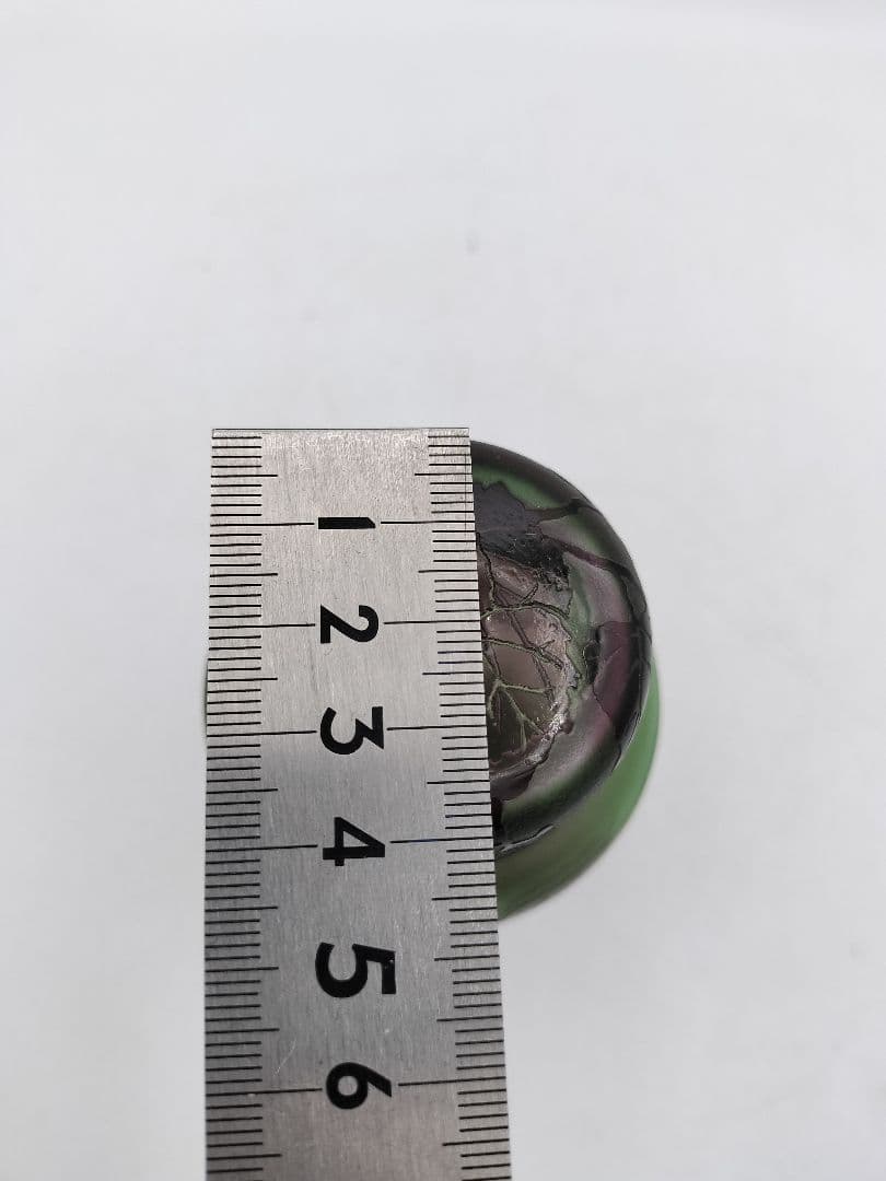 c208 茶入 ぎやまん 葡萄 北一硝子 共蓋 牙蓋付 木箱 茶道具 古物