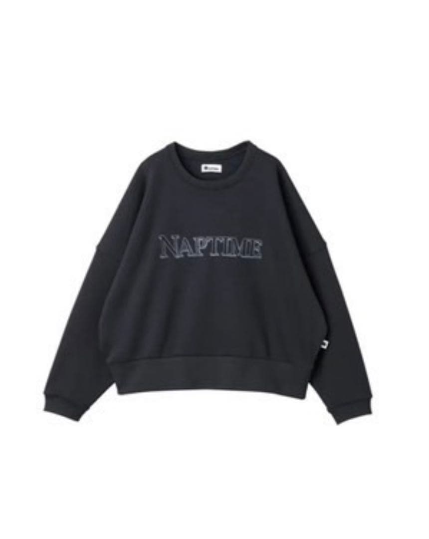 Naptime プルオーバースウェットBLACK×BLACK M