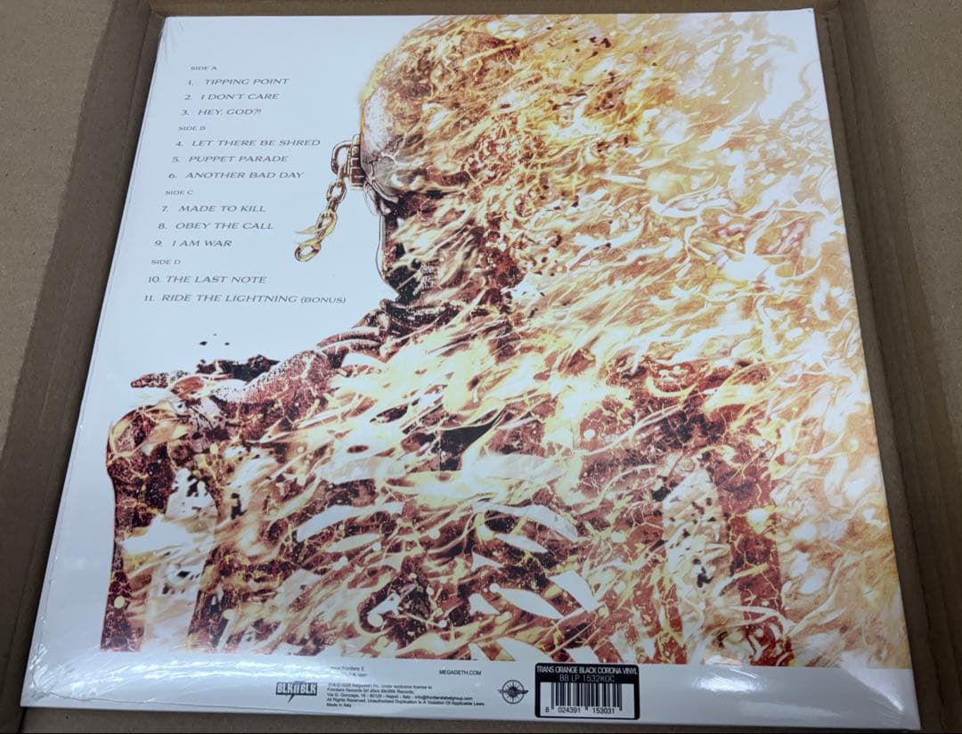 LP Megadeth メガデス × Kerrang! ケラング! サイン付き!