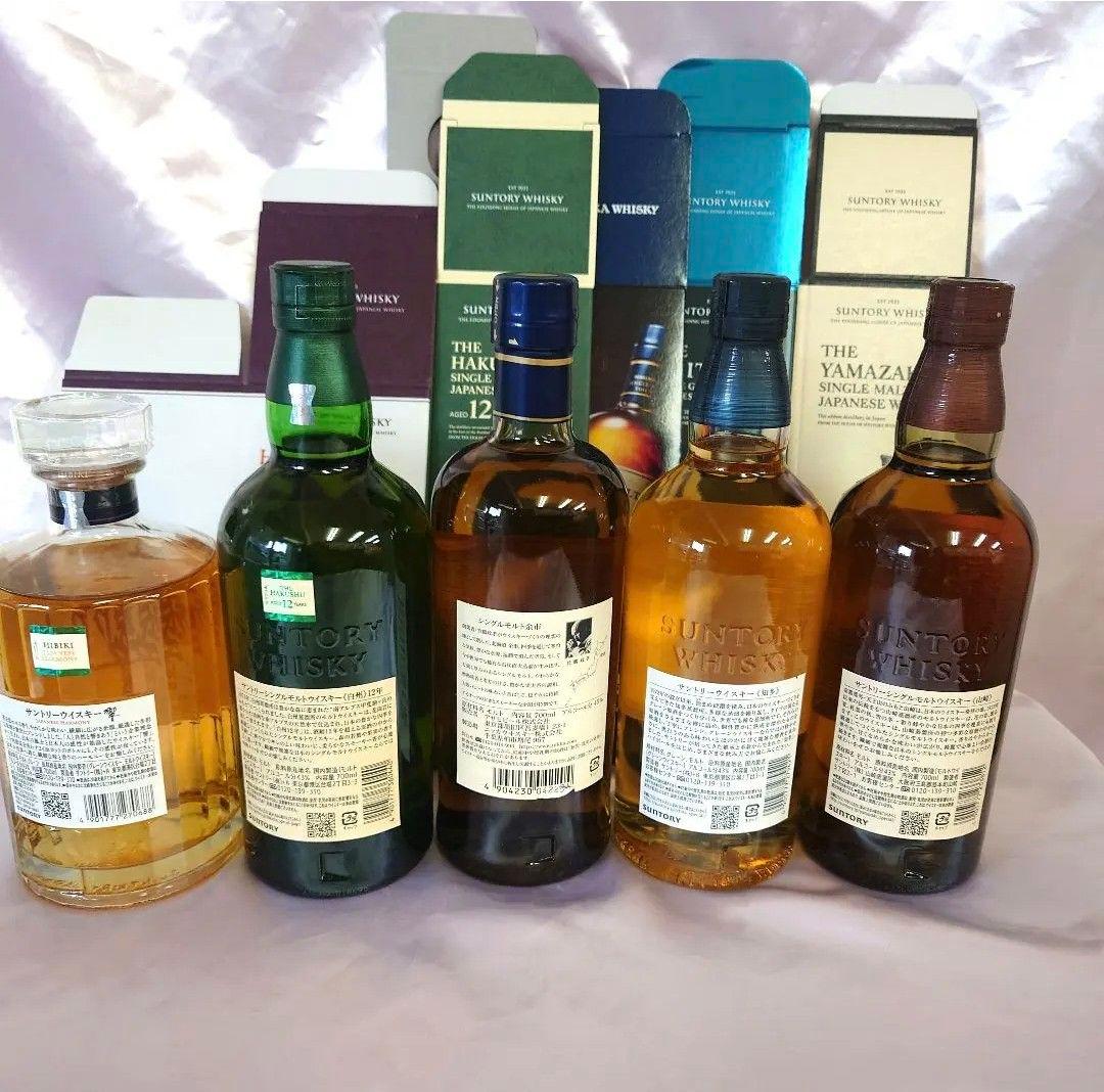 山崎　白州12年　余市　知多　響ジャパニーズハーモニー700ミリ合計5本