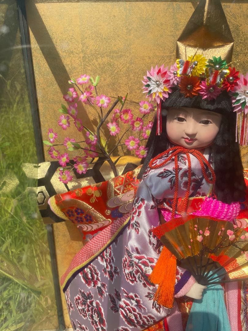 ケース入り日本人形 藤娘 端午の節句 昭和レトロ　15番　2号