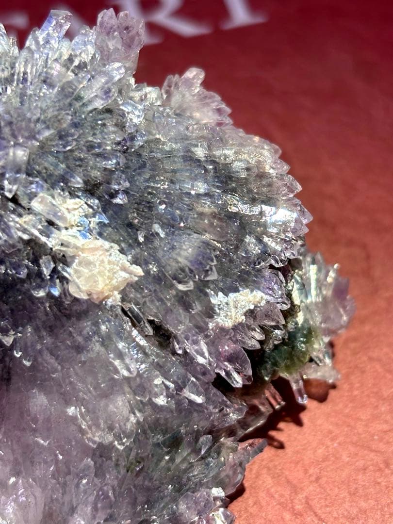 【希少】フラワーアメジスト 菊の華(ブラジル産) 原石 アメジスト