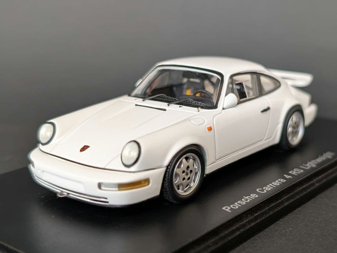 スパーク 1/43 ポルシェ 964 カレラ 4 RS ライトウエイト ホワイト
