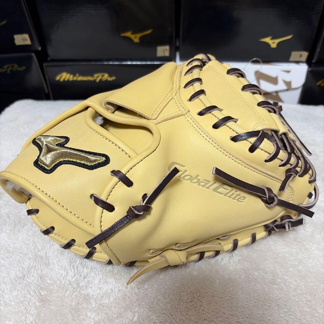 ミズノ　Global Elite 號　軟式　捕手用　キャッチャーミット　M-R型