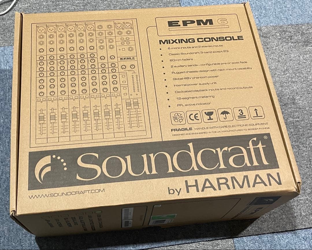 Soundcraft EPM6 アナログミキサー　10ch