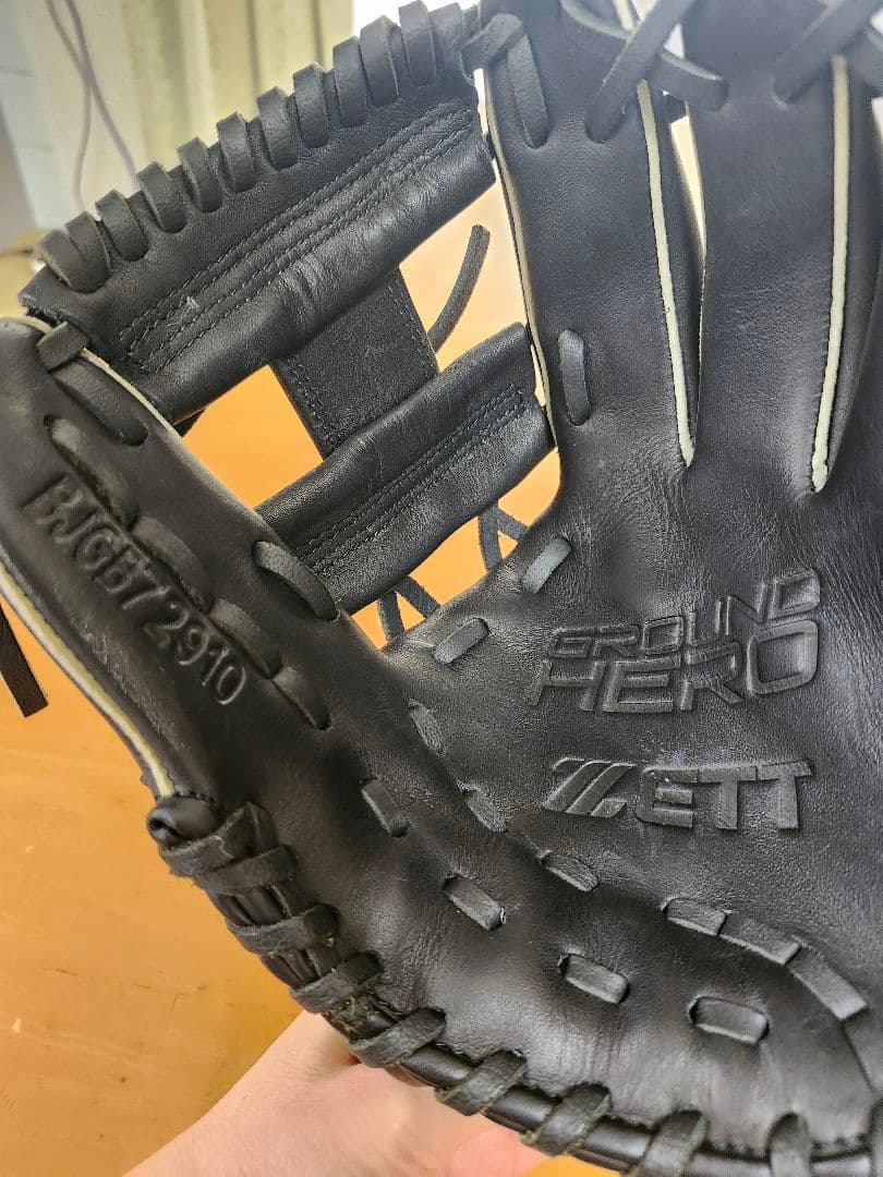 ZETT グラウンドヒーロー 右投げ用 黒