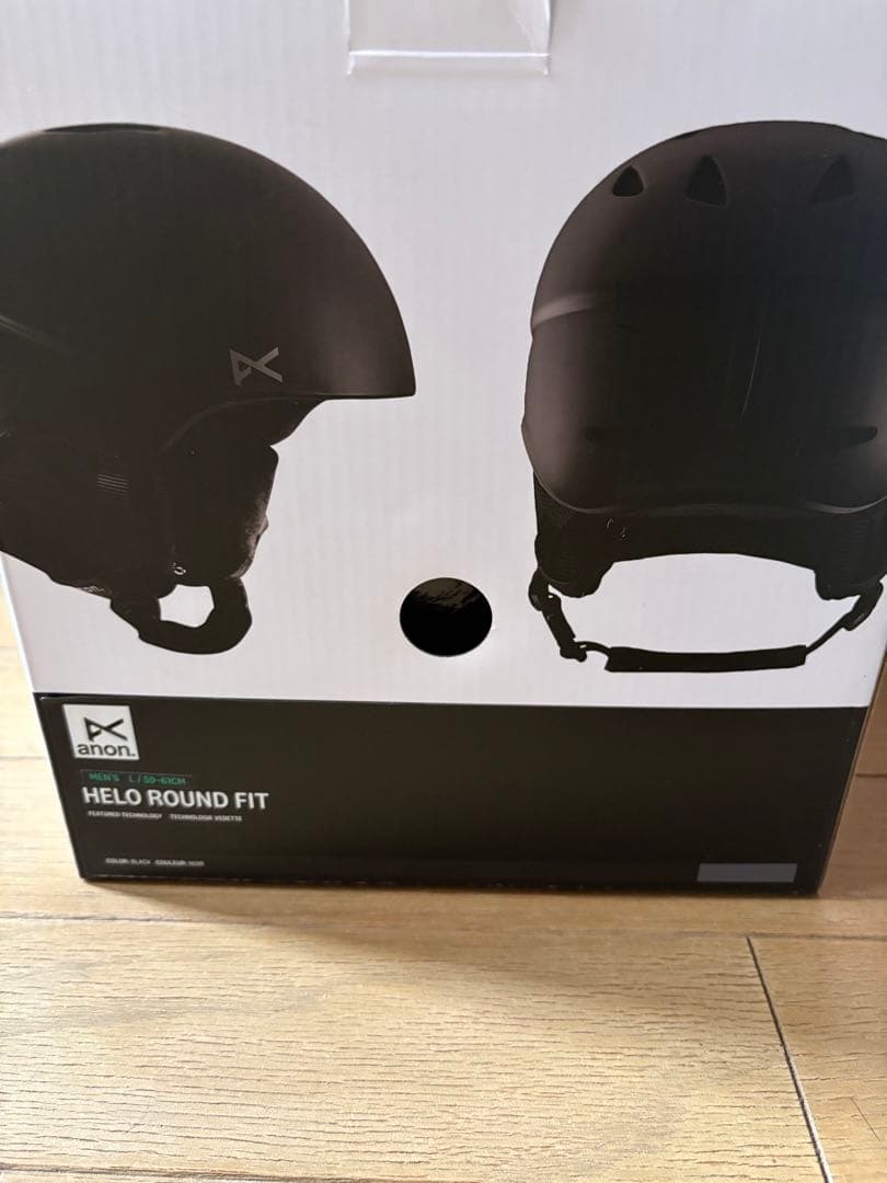 anon HELO ROUND FIT ヘルメット マットブラック　L