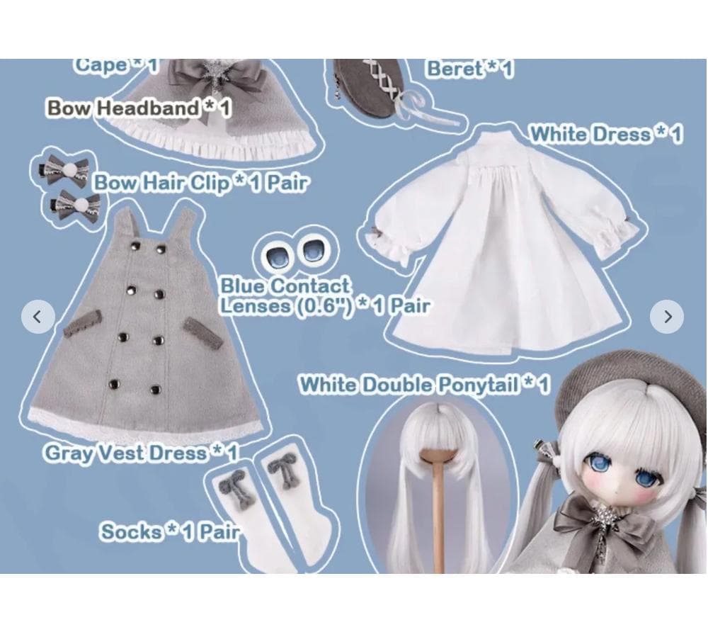 TinyFox【dollFlurry】雪の子 フラーリィ 1/6スケール