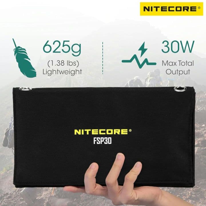 2-83　NITECORE FSP30 ソーラー充電器 折りたたみ式