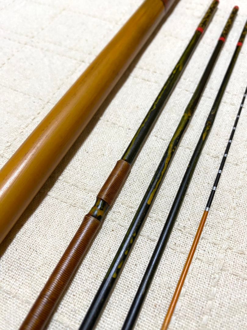 タナゴ竿　四本継ぎ　竹竿　和竿　短竿