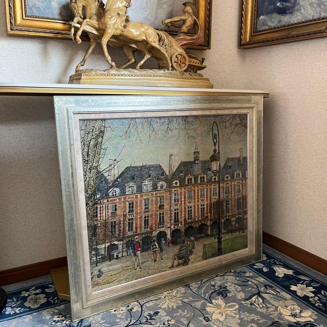 【更に値下げしました】絵画《昼のヴォージュ広場(パリ)》