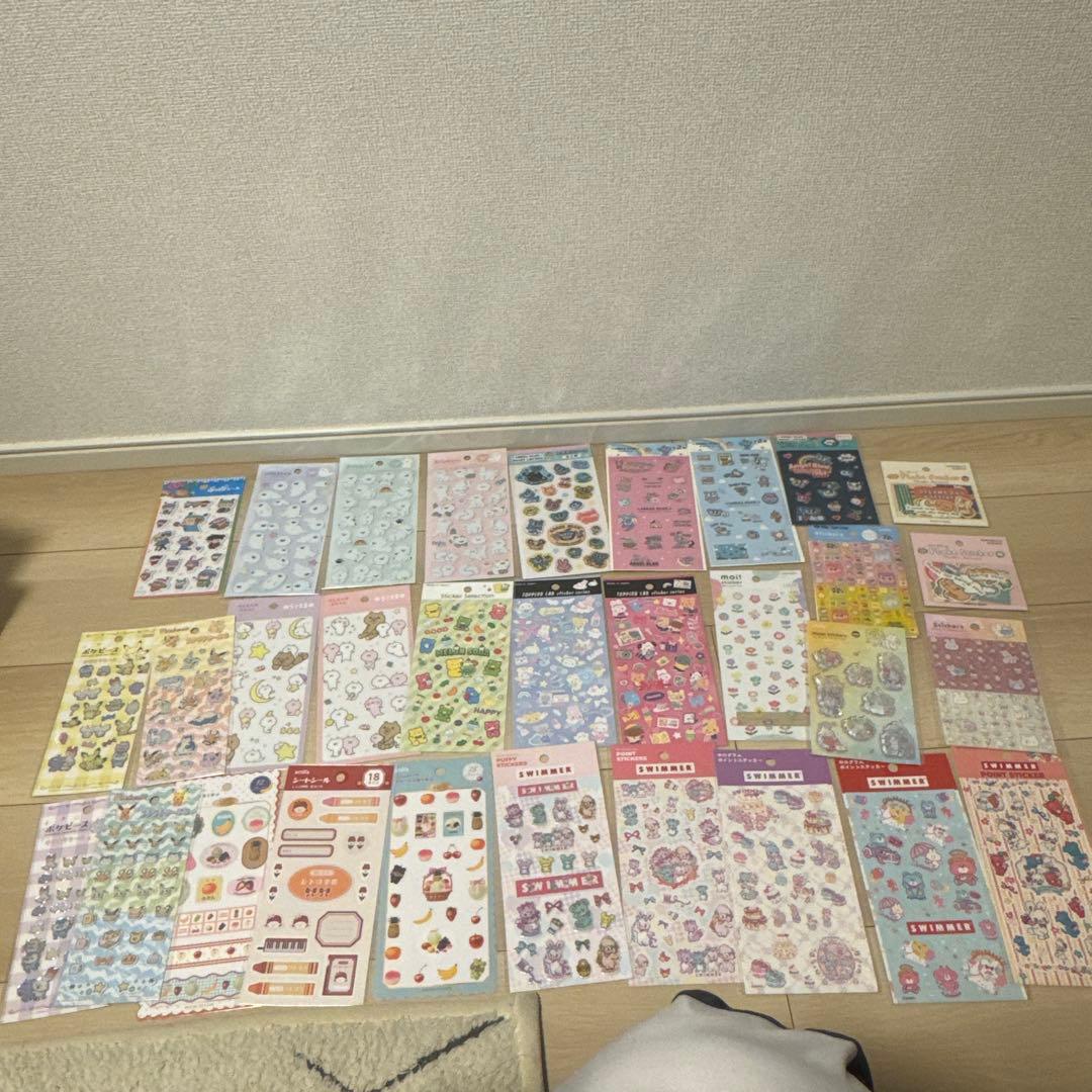 プチドロップステッカー、うるちゅるなどシール多数