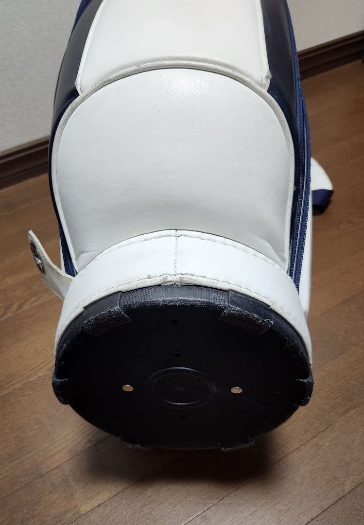   キャディバッグ ホワイト/ネイビー