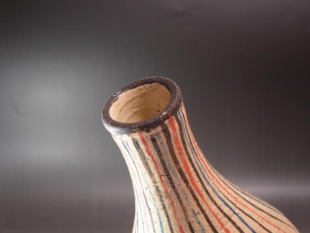 【セール】☆　北大路魯山人　麦藁手徳利　二客　視覚でも楽しめる一品です☆y391