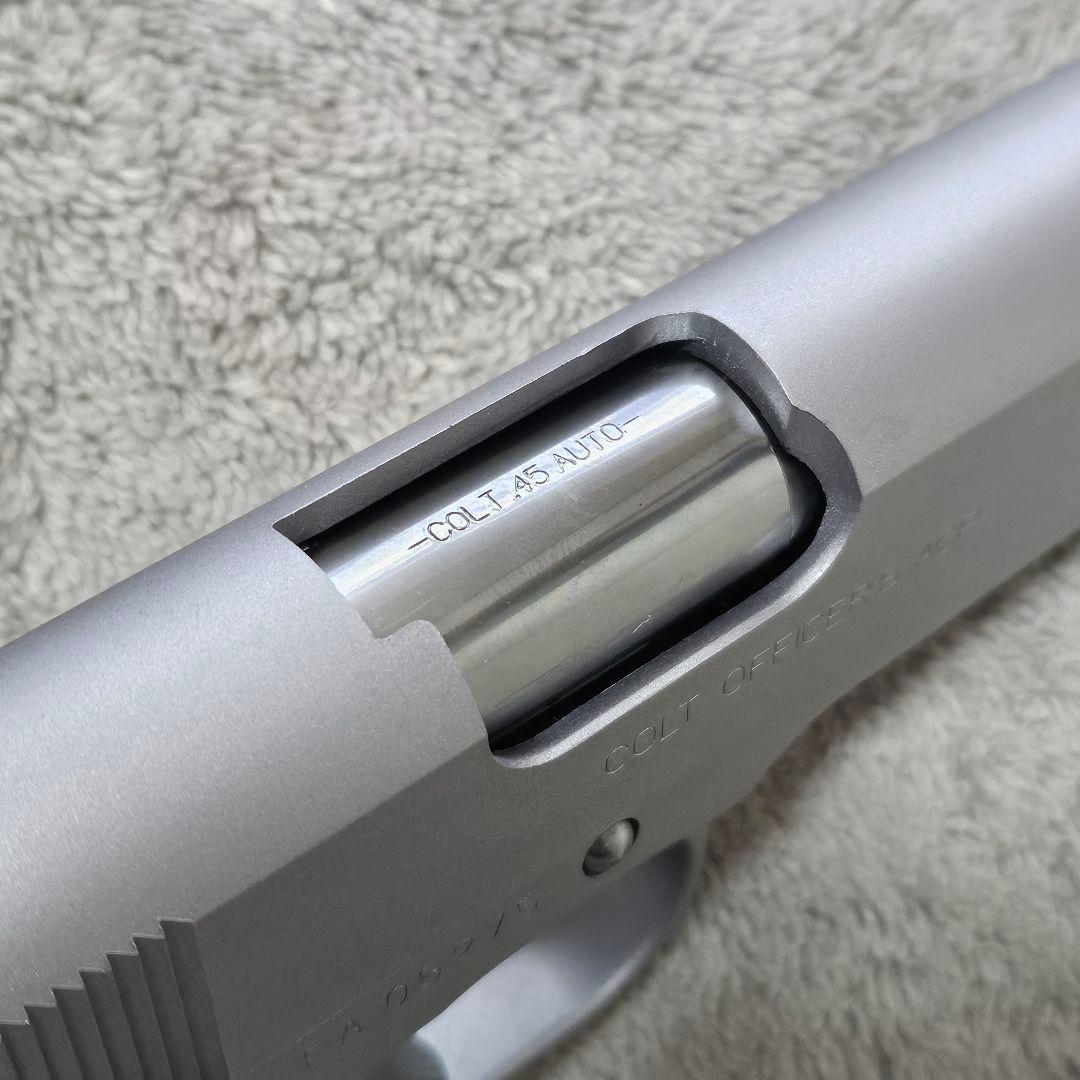 WA 純正HWガスブロ コルト オフィサーズ オールシルバー