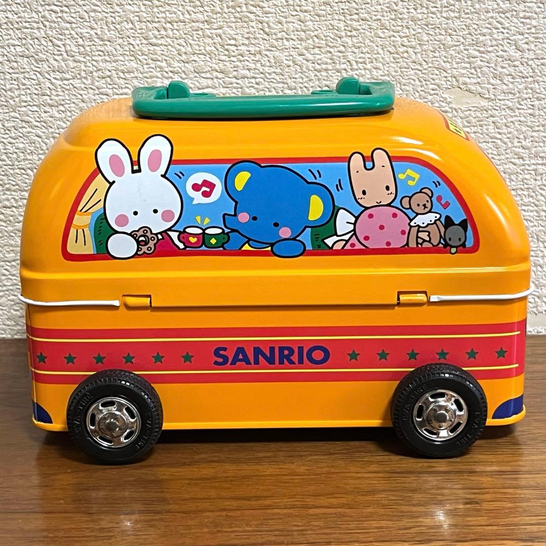 サンリオ　わくわくおでかけなかよしバス 缶ケース　ピューロランド限定