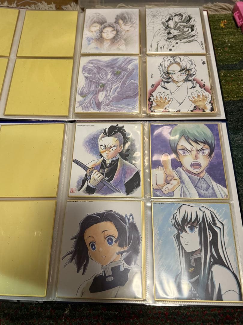 鬼滅の刃　全集中展複製色紙拾集帳と色紙セット