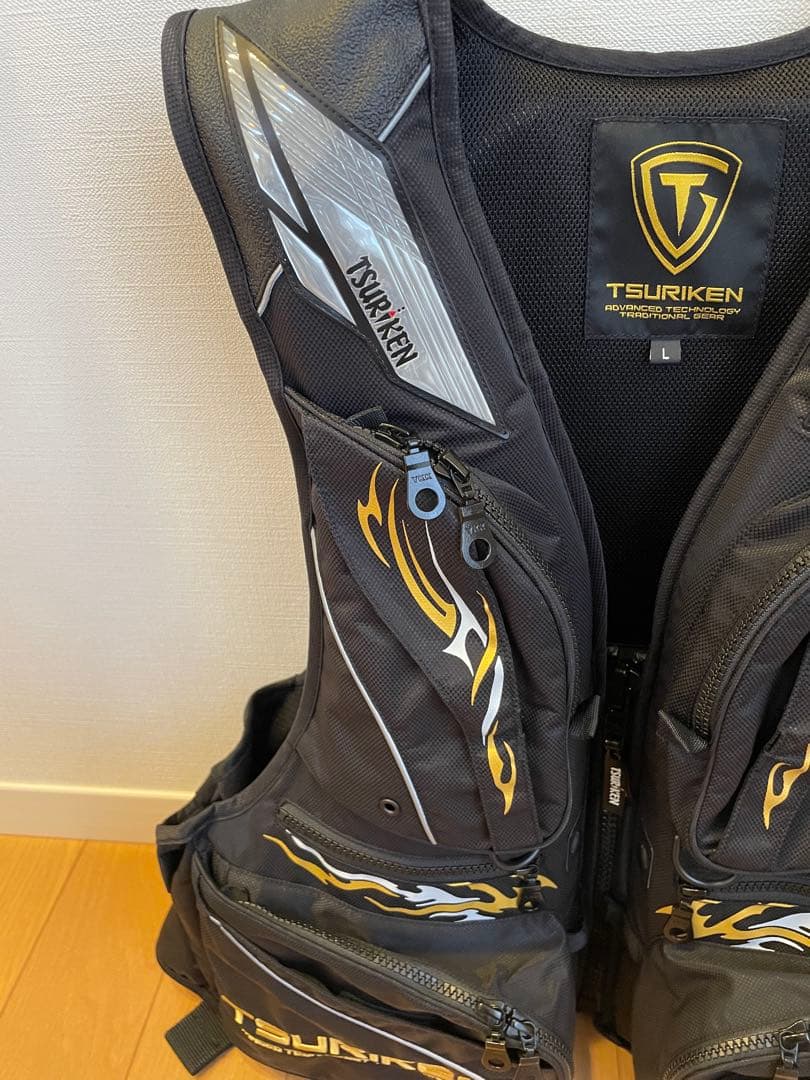 TSURIKEN 釣研 フローティングベスト TV251 4点セット