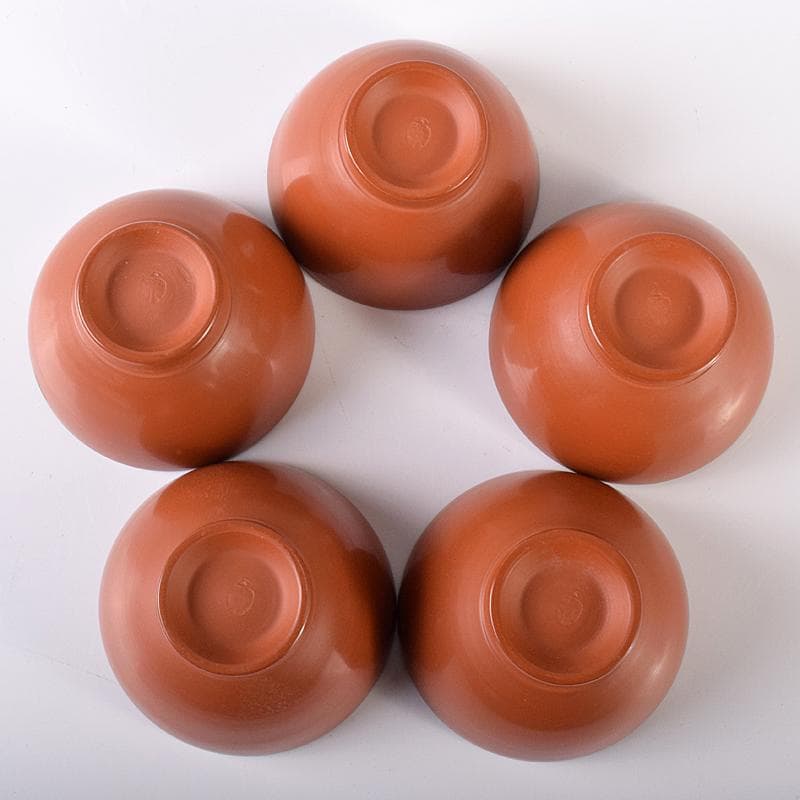 煎茶道具　佐渡無名異焼　丸山金水造　朱泥　茶器揃　共箱　M　R7931