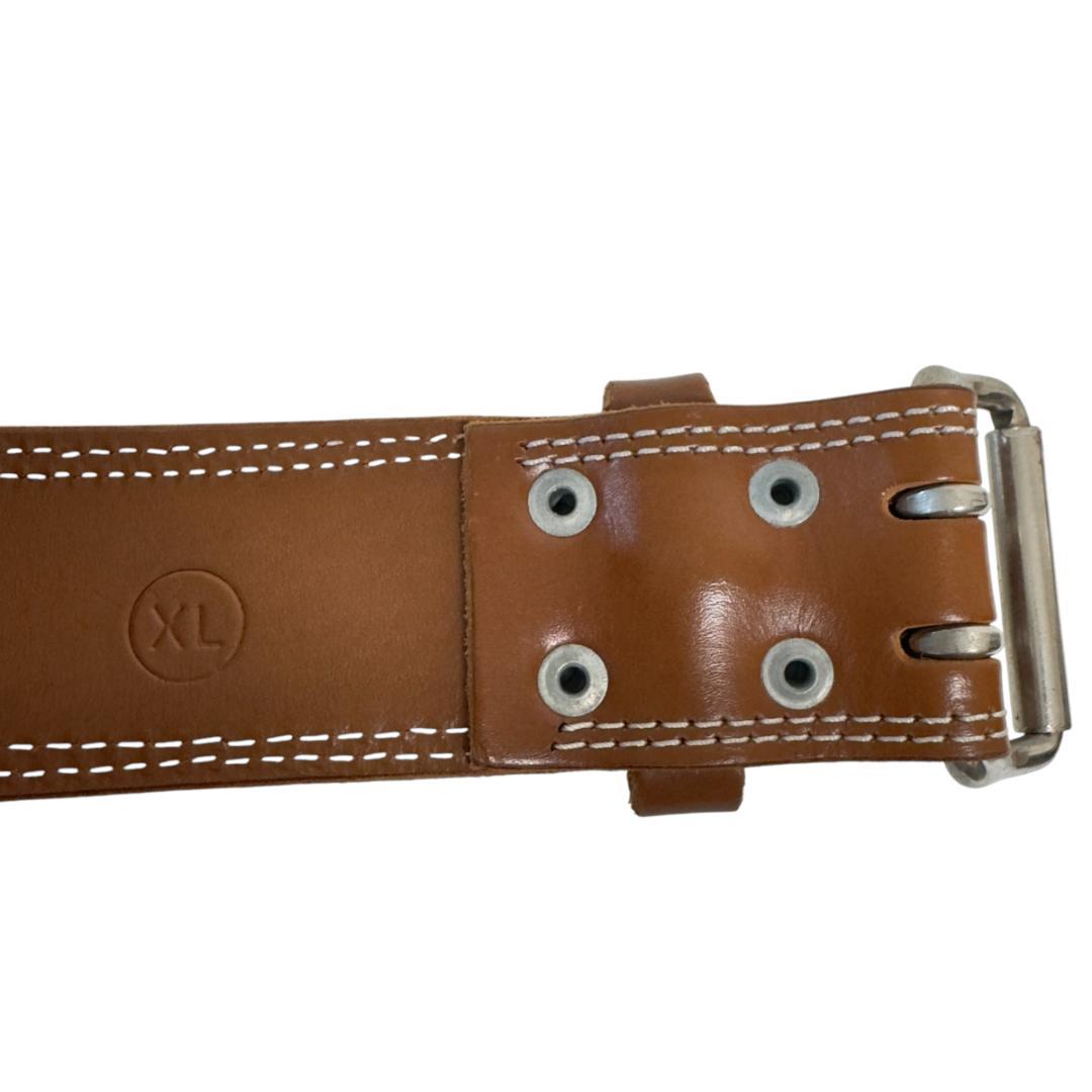 美品　ゴールドジム プロレザーベルト XLサイズ トレーニングベルト