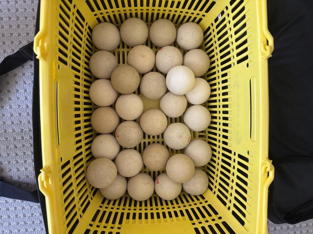 ソフトテニス　かご入れバッグ（かご、ボール付き）