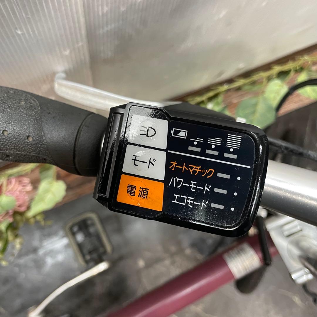 【14】折りたたみ電動自転車Panasonic OFF TIME ワインレッド